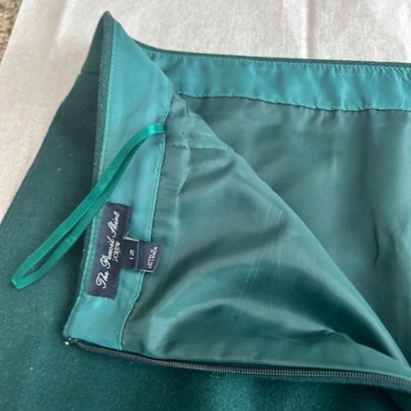 J Crew Dark Green No 2 pencil skirt size 12 - Picture 7 of 8